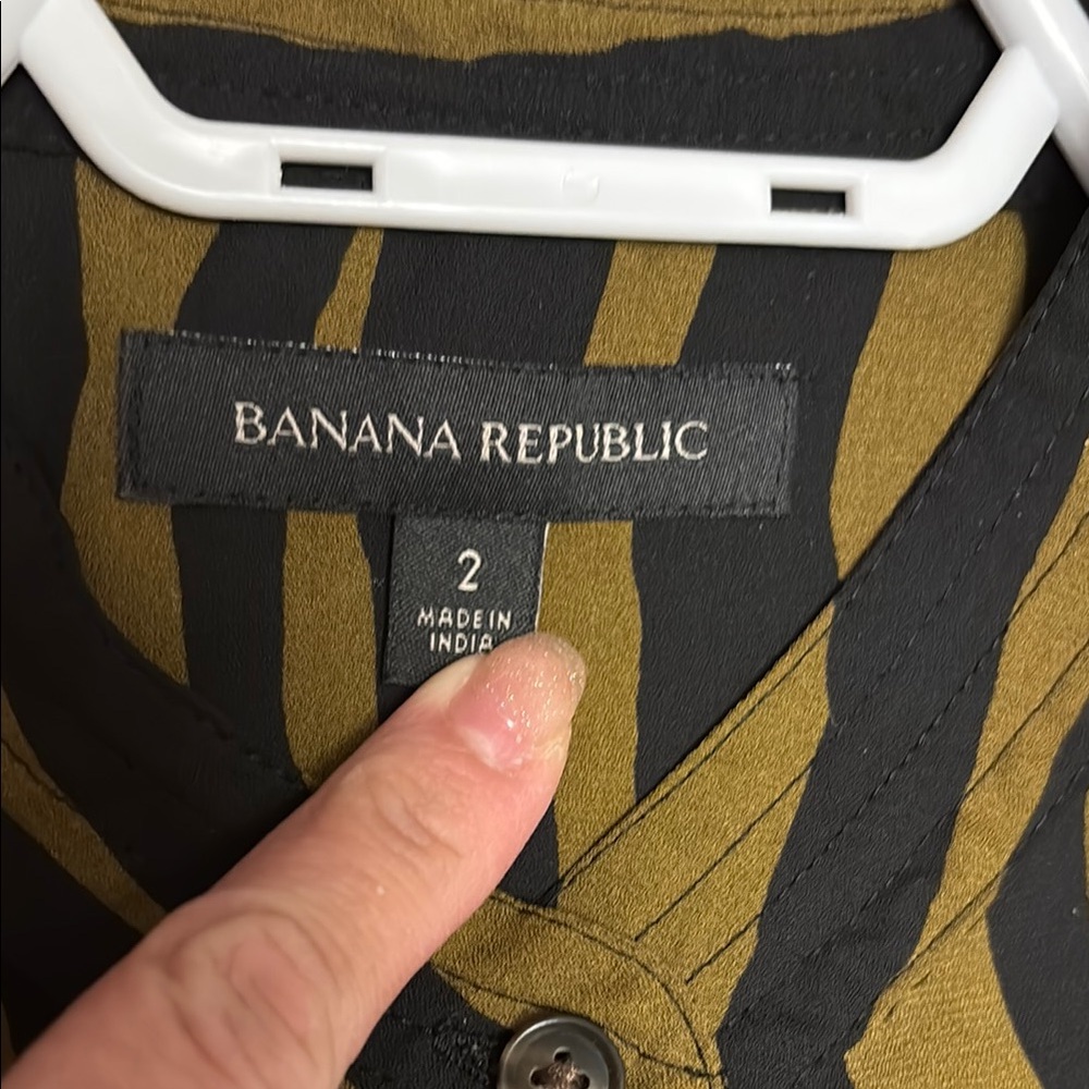 Banana Republic Black and Olive Dress